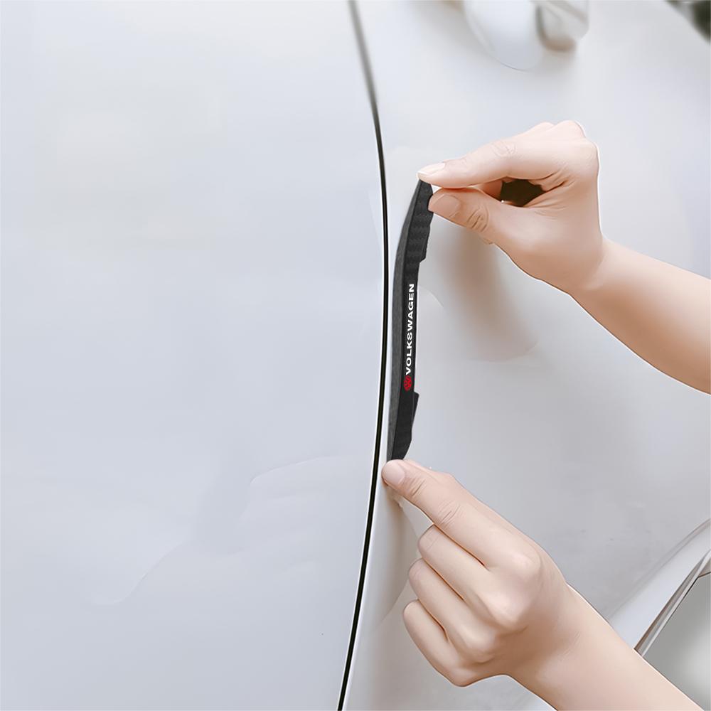 FD01-4Pcs Car Accessories Anti-collision Door Side Edge Protective Sticker For Volkswagen Golf Rline Passat GTI Lavida Sagitar Tiguan