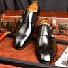Fashion Oxford Men Dress Shoes,Real Leather Office Shoes for Men, Vintage Design, Carved, Handmade, Formal Business, Full Grain