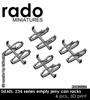 Rad Miniatures 1/35 Scale German Sd.Kfz.234 8-Wheeled Heavy Armored Vehicle Jerry Can Rack Set (4 Pieces) Plastic Model Parts RDM35S32