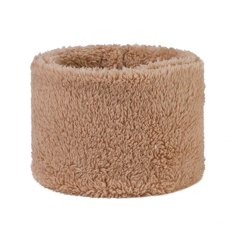 Fashionable Plush Neck Gaiter Keep Warm Solid Color Cold-proof Collar Half Face Mask For Autumn Winter Face Cover