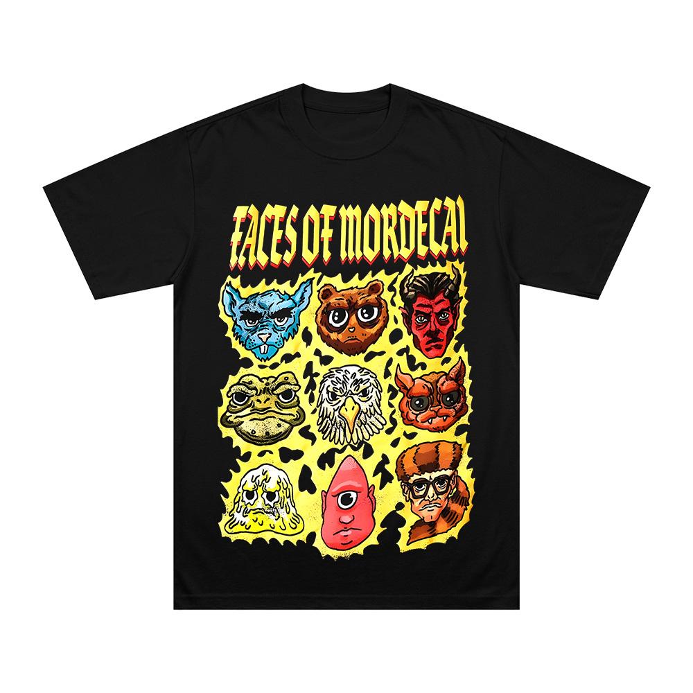 

Dungeon Crawler Carl Faces of Mordecai Graphic T-Shirt Fantasy Science Fiction Book Lover Donut Fan Tops Unisex Pure Cotton Tee XS чёрный