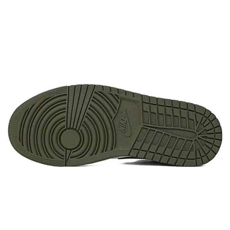 Jordan Air Jordan 1 Bamboo Grove Panda Slip Resistant Abrasion Resistant Low top Vintage Basketball Shoes Unisex DC0774-122(Team181-)