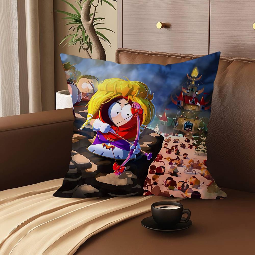 S-South P-Park Pillow Gifts Home Office Furnishings Bedroom Sofa Car Cushion Cover Case 45x45cm