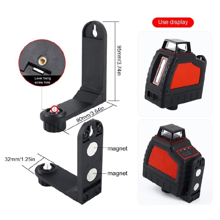 Fine Tuning L Bracket With Magnetic Base For Stable Lasering Level Positioning In Various Angles Accurate Alignment Task