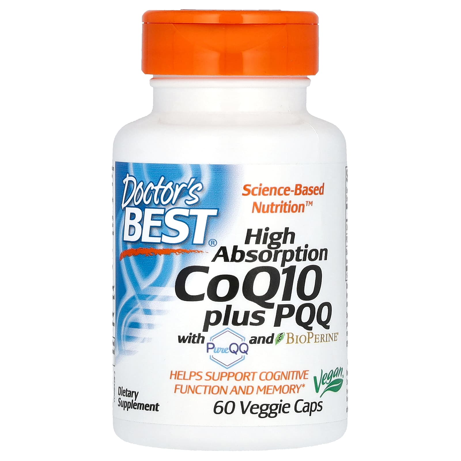 

Doctor S Best, Coq10 100Mg, Pqq 20Mg, 60 Veggie Caps
