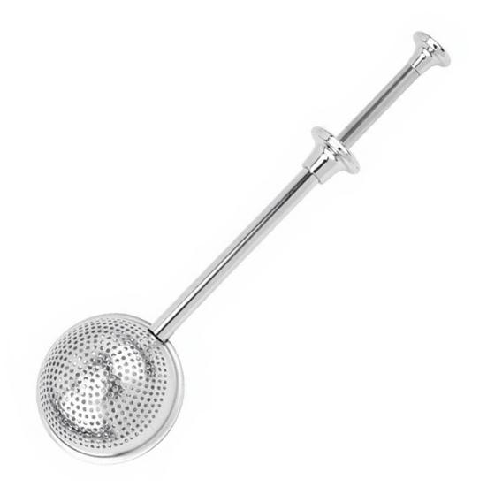 

Tea Strainer Stainless Steel Double Layer Fine Filter with Long Handle Dishwasher Safe A
