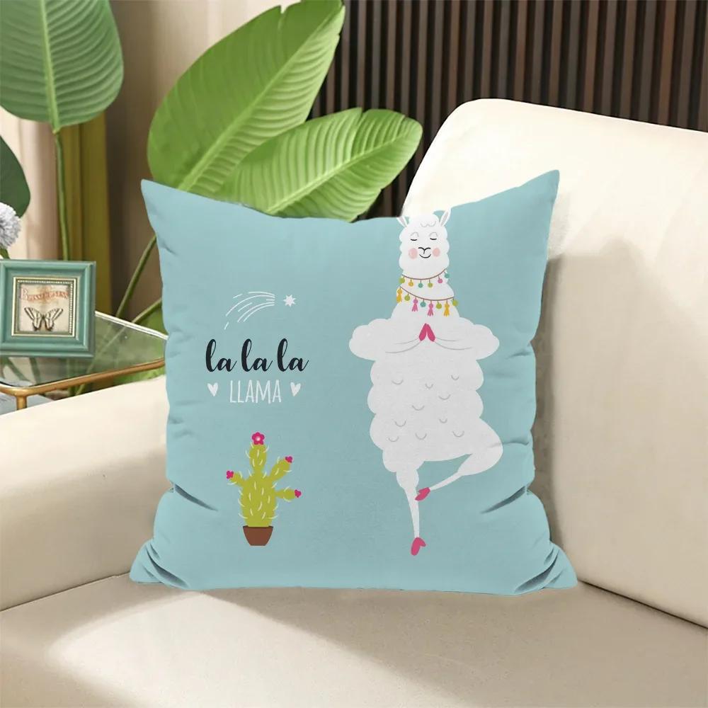 Alpaka Kissenbezug Kissenbezüge  ×  Gefüllte Kissen Dekokissen für Sofa Bezüge × Elegantes Zimmer Schlafen Heimtextilien