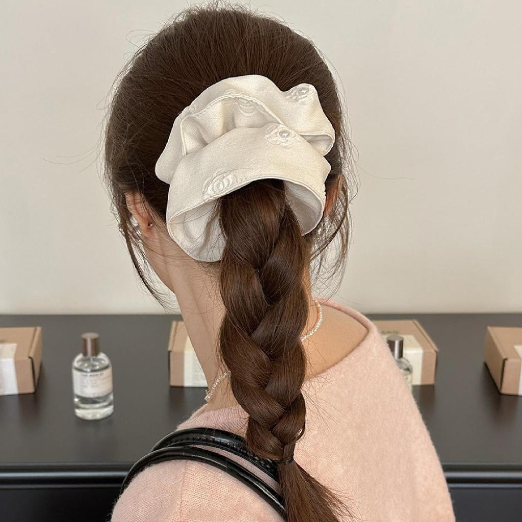 Set of 3 BetterJonny Pearl Hair Stylish Pearl Design Hair Scrunchies for Simple and Elegant Hair Ties, Non-Staining, Women, Accessories, Gift-Ready