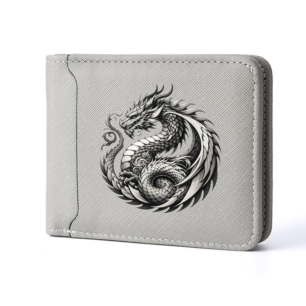 Men's Large Capacity PU Leather Wallet Slim Multi-Card Slot Short Wallet Youth Fashion Compact Organizing Money Holder