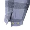 Vintage 50s Open Collar Check Long Sleeve Open Collar Shirt M Gray Men's Used