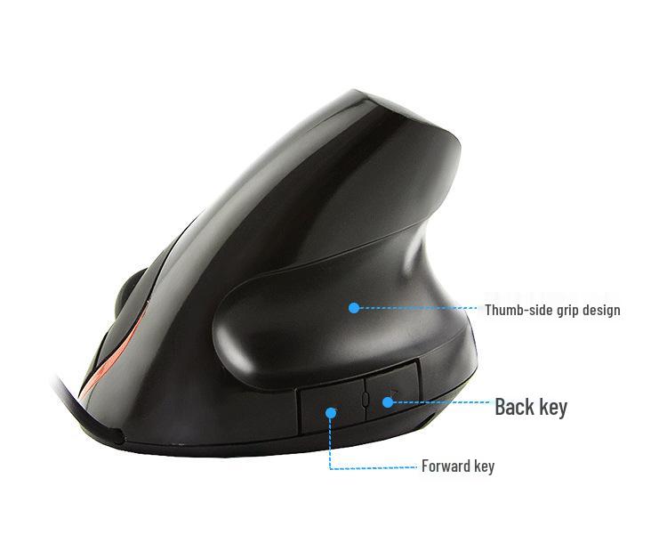 Ergonomic Vertical Wired 2.4G USB Mouse