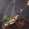 Heat Resistant Wooden Handle Barbecue Tongs Heavy Duty Kitchen Grilling Tool for Turning Fish Steak Vegetables