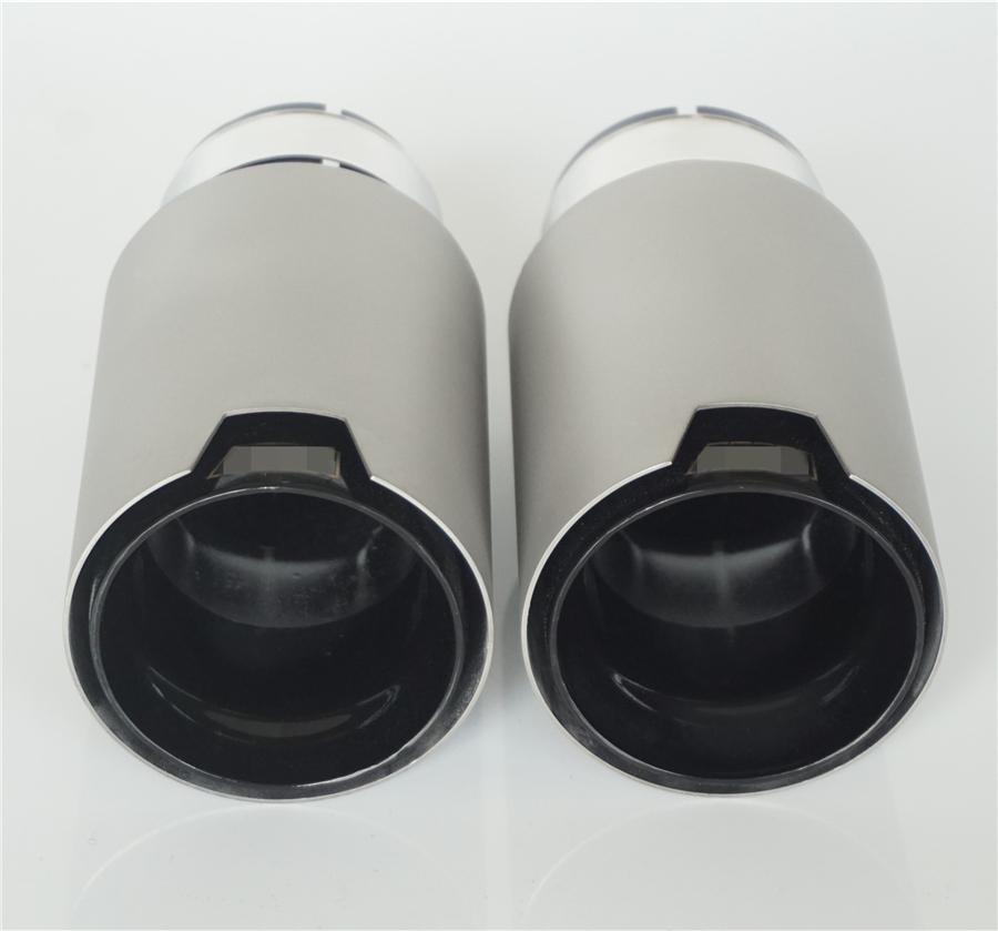 2 buc Universal ID 63MM OD 89MM Capete Finale Eșapament Auto pentru BMW 2.5'' intrare, 3.5'' ieșire Cu Logo