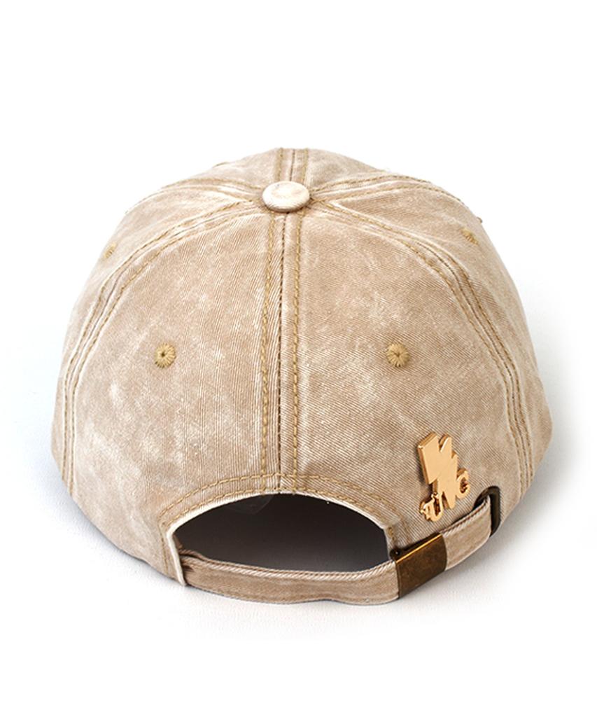 Yunibeosyeolkemiseuteuli Vintage Washing Muji Beige Ballcap