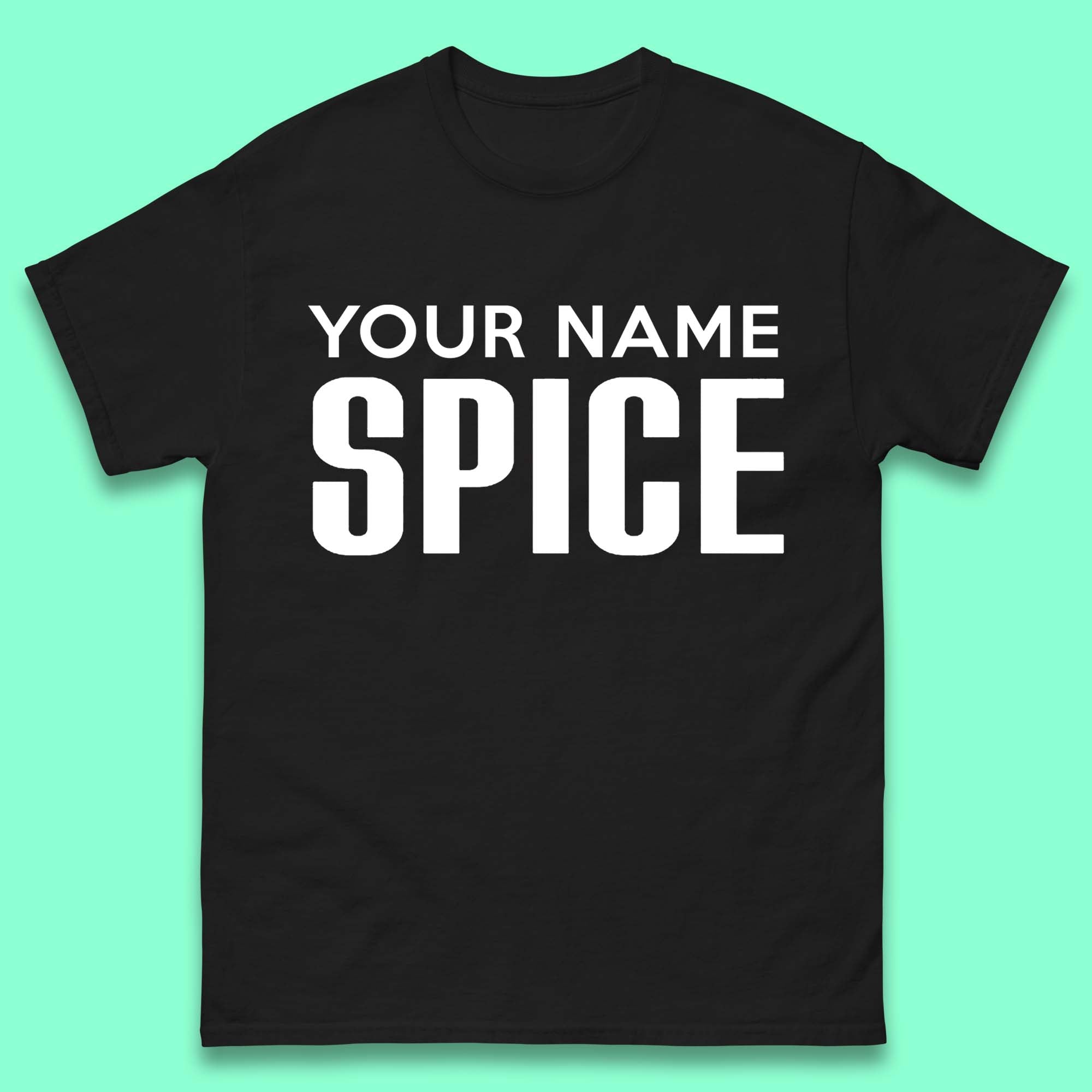 Personalised Spice Girls T-Shirt Womens Tops Tees L