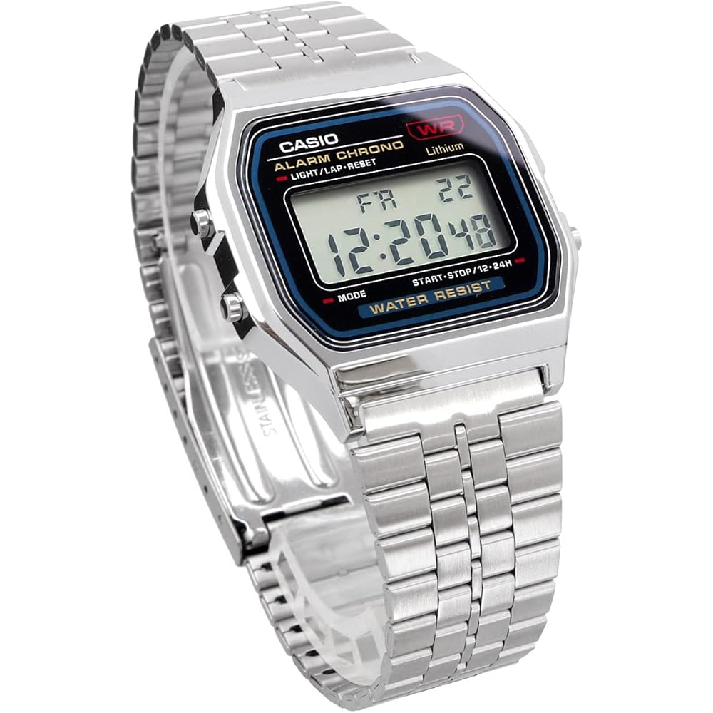 Casio Standard A159W-N1 Digital Watch Silver Unisex Men's Women's Casual Style