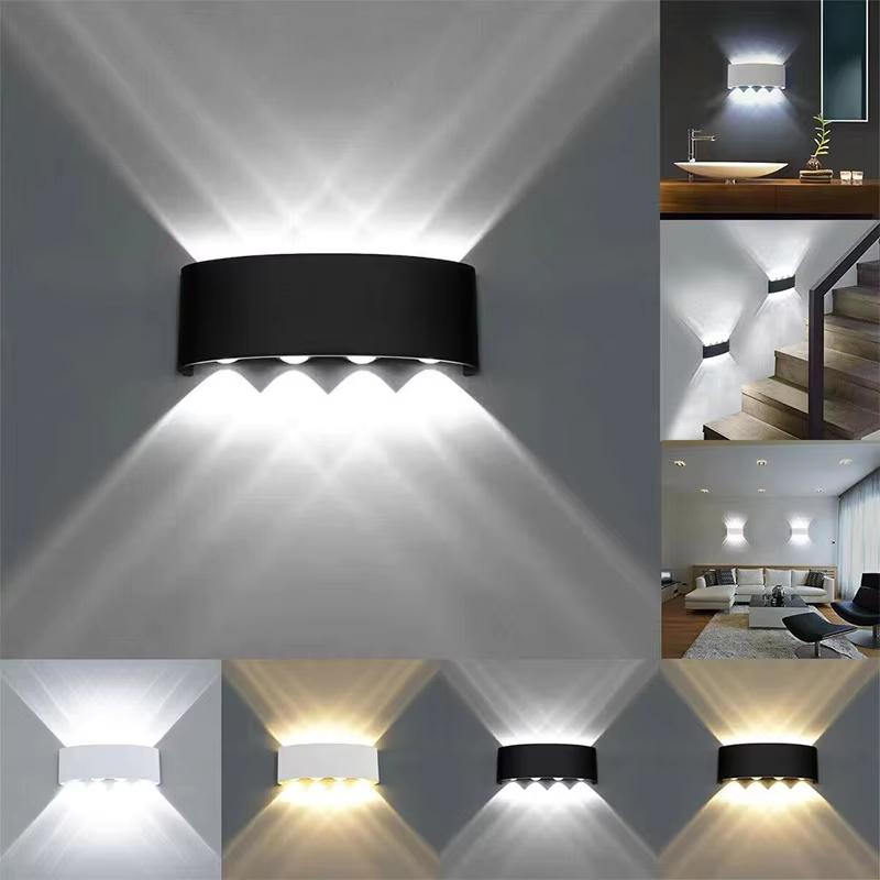 Stock Available Outdoor Garden Patio Decorative Exterior Up Down Light Led Minimalist Wall Lamps for