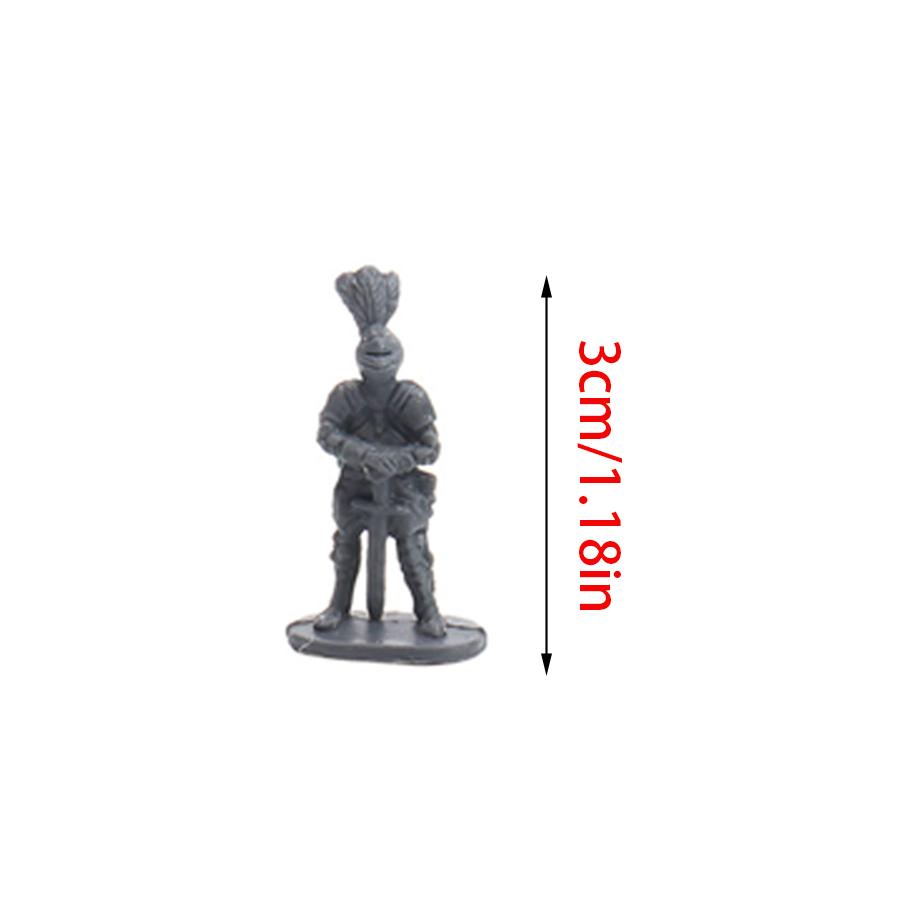 25/100pcs Mini Medieval Soldier Model for Military Game Simulation War History Lovers Collection Party Supplies XJM