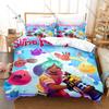 Slime Rancher 2 3PCS Bedding Set, Duvet Cover + 2 Pillowcases, Cute Game Slime Print Soft Microfiber for Gamers Bedroom Decor
