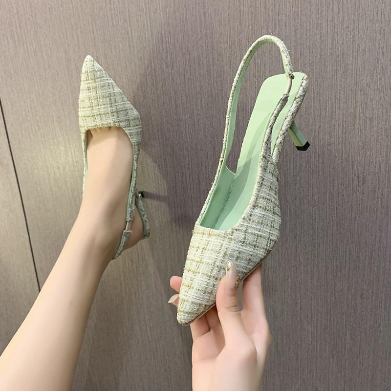 Chic High Heel Slide Sandals For Women Summer Dress Casual Footwear