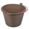 Strong Thickened Plastic Bucket for Concrete Cement Sand Handling Storage and Transport Ergonomic Handle Design Construction