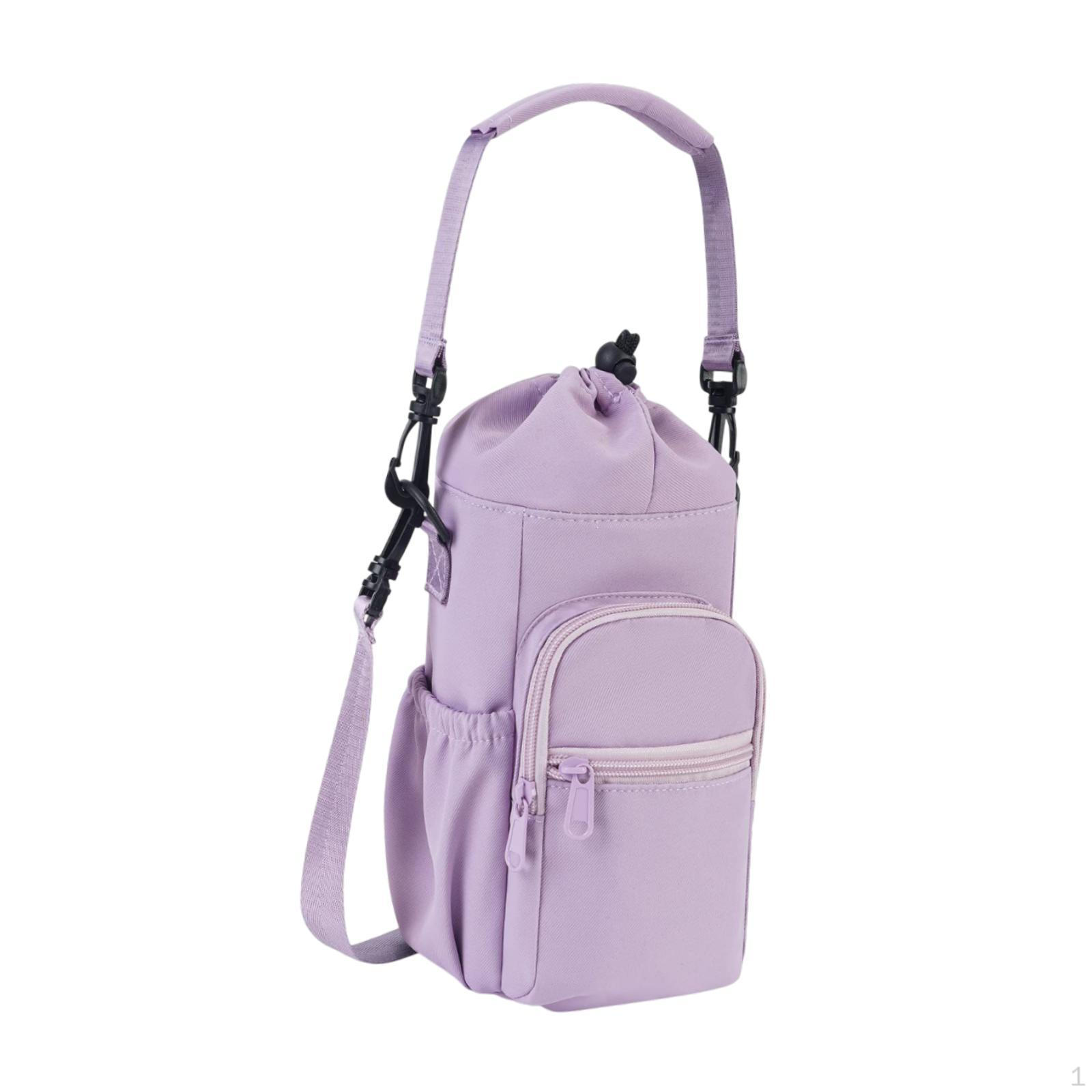 

Bottle of Water Adjustment Strain for Men Women with A Bag Pocket Zipper фіолетовий