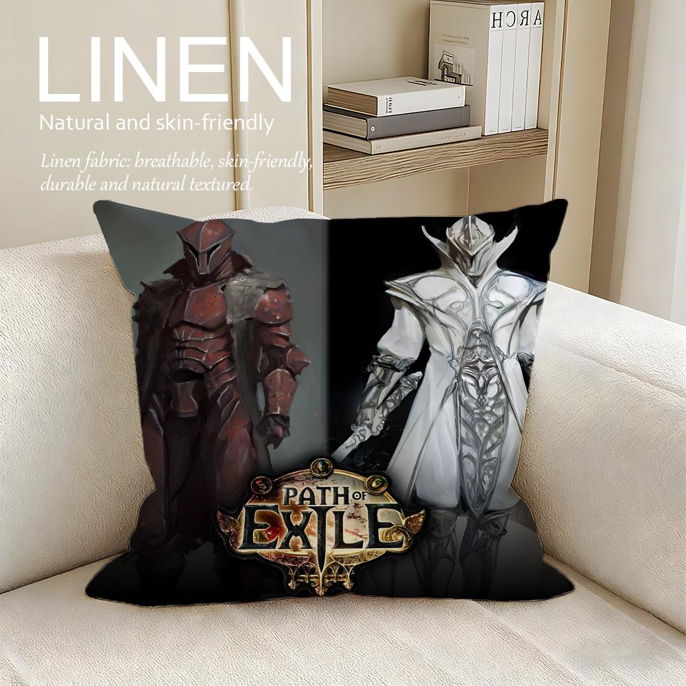 Game Path of Exile Cushion Cover Pillowcase Set Pcs x x Breathable Washable Sofa Cushion Cover