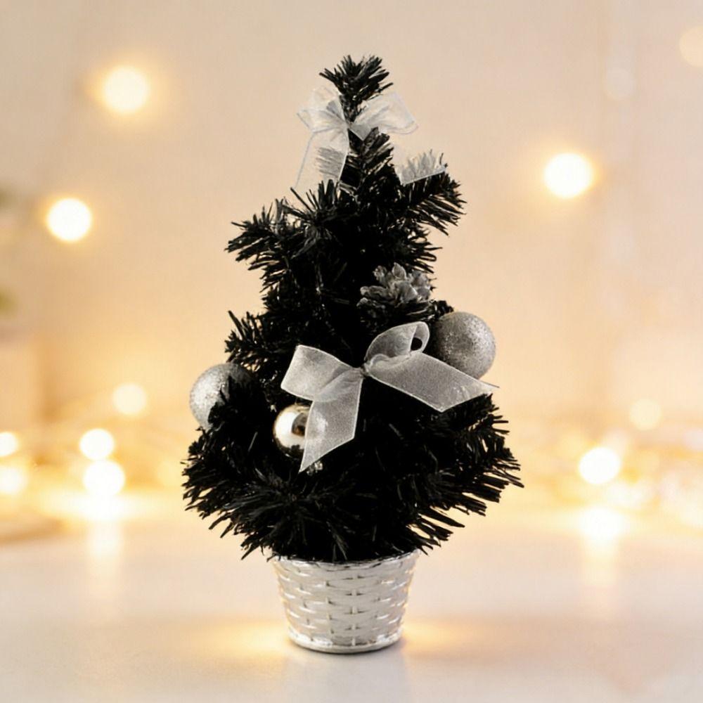 15cm Home Bedroom Party Decorations Mini Children DIY Handicraft New Artificial Christmas Tree