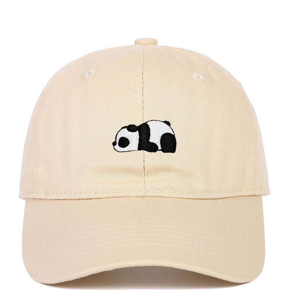 Panda Embroidery Soft Top Baseball Cap for Men and Women - Outdoor Sun Hat Hip Hop Style