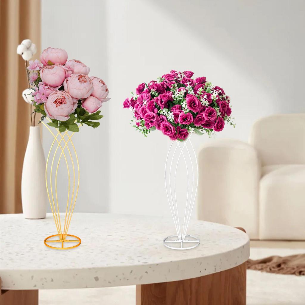 Iron Wedding Flower Stand Centerpieces Flower Arrangement Flower Holder Flower Display Decorative Rack for Home Decor