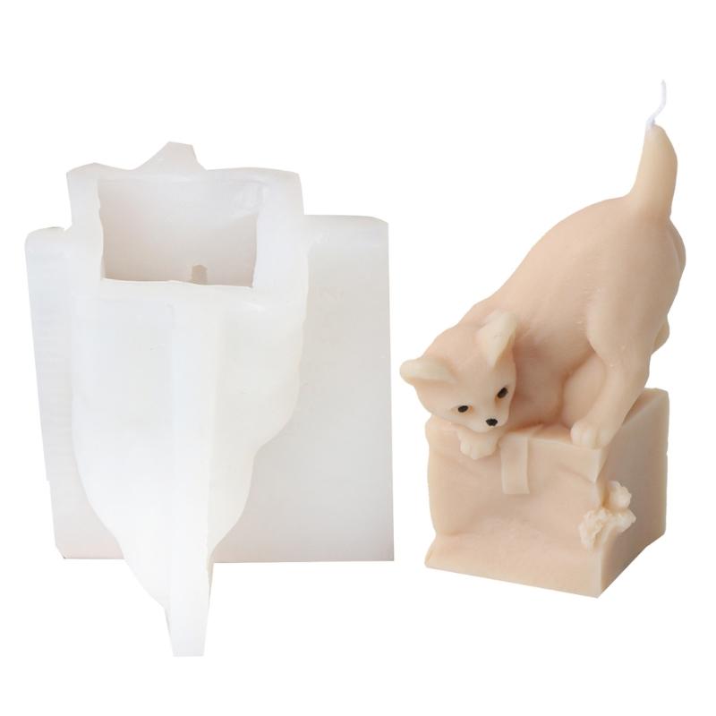 

Cats Dog Animal Shaped Silicone Molds for Plaster Decorations, Animal Shaped Candle Silicones Molds for Candle Soap