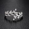 Light luxury fashion high sense pearl zircon copper ring women's design sense retro personality open index finger ring simple