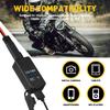 QC3.0 Motorcycle 2 USB Fast Charger Waterproof With Voltmeter Digital Charge SAE To USB  Motorbike Inline Fuse Power Supply