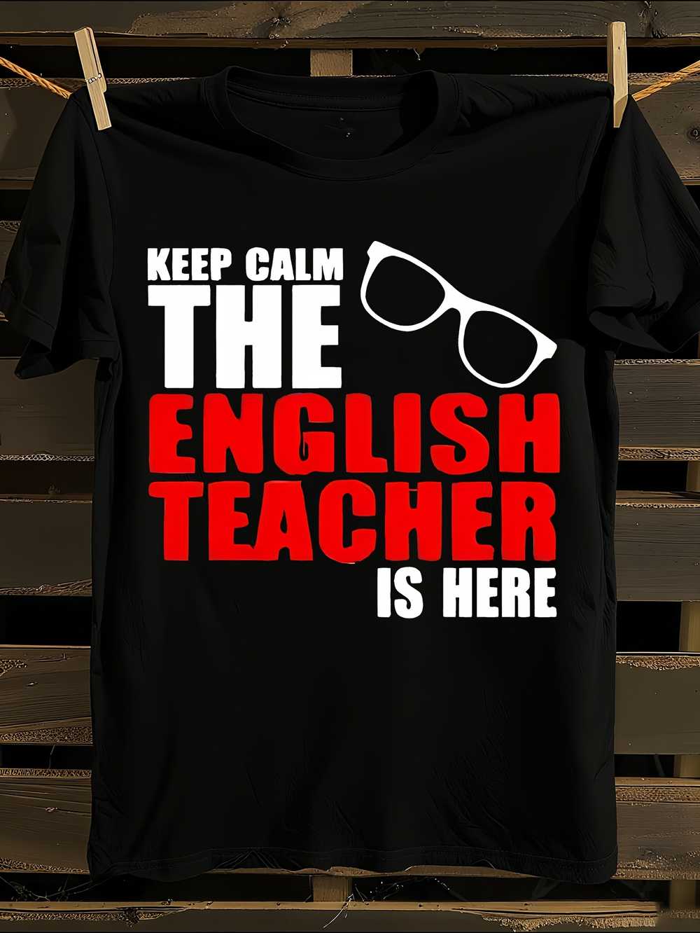 Keep Calm English Teacher T-Shirt S