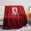 Middlesbrough FC Flannel Blanket, High quality Comfortable for All Seasons, Home Decor, Warmth and Comfort