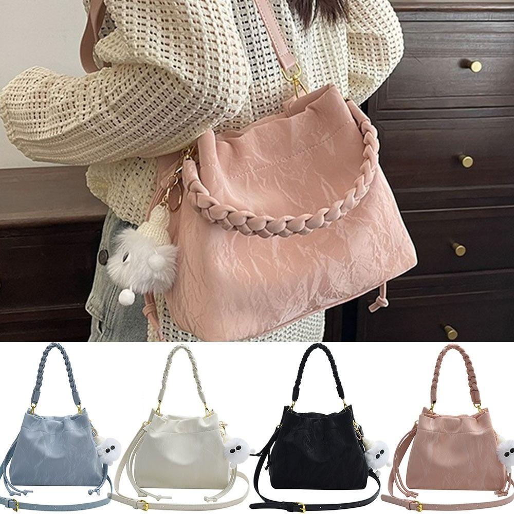 

Ручная сумка-ведро Женская сумка через плечо Универсальные сумки-мессенджеры большой вместимости Сумки-ведра