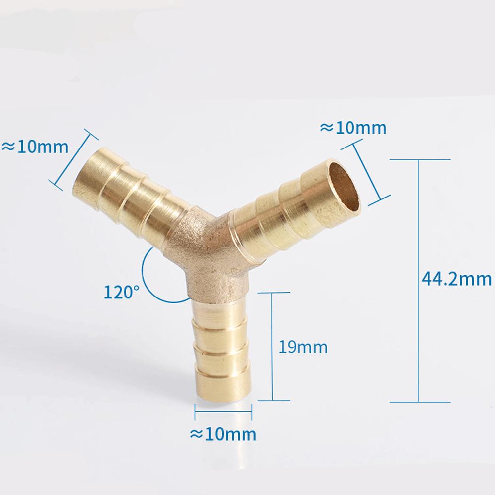 

1/2 BSP 8mm 10mm Hose Barb Y Shape Pipe Fitting or Valve Tap Switch For Fuel Gas