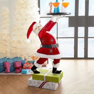 Claus Tray Create Festive Snack Atmosphere Resin Decoration Rack Ornament Family Friends