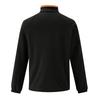 Herren Stehkragen Halbreißverschluss Langarm Fleece Top, Arm Trendiger Reißverschluss Hoodie Pullover Trainingshoodie