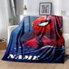Customiz Name Personality Spider-Man Blanket Soft &Warm Sofa Office Bed Travel Lunch Break Blanket, Gift Suitable All Seasons
