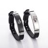 Stainless Steel Couple Bracelet Set King Queen Letter Wristband Lovers Bracelet Gifts Adjustable Valentine's Day Bracelets