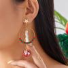 New Trendy Asymmetric Christmas Earrings Creative Design Christmas Tree Snowflake Bells Drop Earrings Xmas Holiday Jewelry Gifts