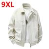 Men Spring Simple Collar Plus Size Workwear New Trend Loose Casual Solid Color Versatile Jacket