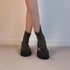 Fashion Soft Slip Anti-wear Single Boots Women's Fashion Round Toe Sleeve Block Heel Short Boots
