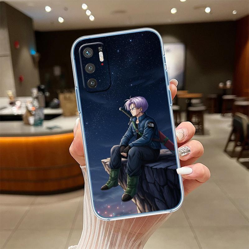 RE27 Dragon Ball Trunks Transparente Handyhülle für Motorola Moto G7 G8 G9 G84 G85 G73 G24 G15 Z2 Play Power Plus