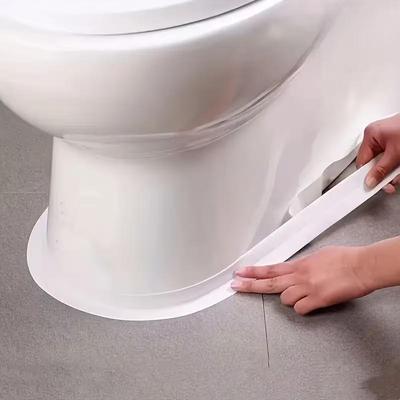 Self-Adhesive Waterproof Sealing Tape Flexible PVC Gap Sealer Strip for Kitchen Countertop Bathroom Sink & Toilet