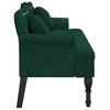 Bench with Cushions Dark Green 120.5 x 65 x 75 cm Velvet