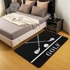 Erosebridal Golf Print Carpet,Golf Clubs Pattern Area Rug 4'11" X 3'3" for Bedroom Living Room Playroom,Sports Game Theme Indoor Floor Mat N