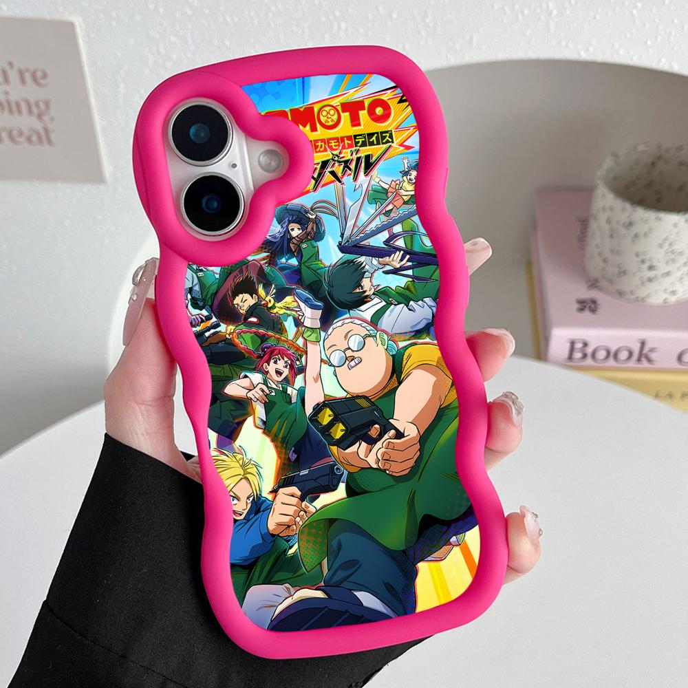 

Sakamoto Days Mobile Phone Case for iPhone 17 16 15 14 13 12 11 Air Pro Max Plus Wavy Edge TPU Colorful Cover Pretty Cellphones iPhone 16 Pro