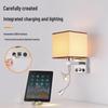 OEING Nordic Fabric USB Charging Reading Wall Lamp